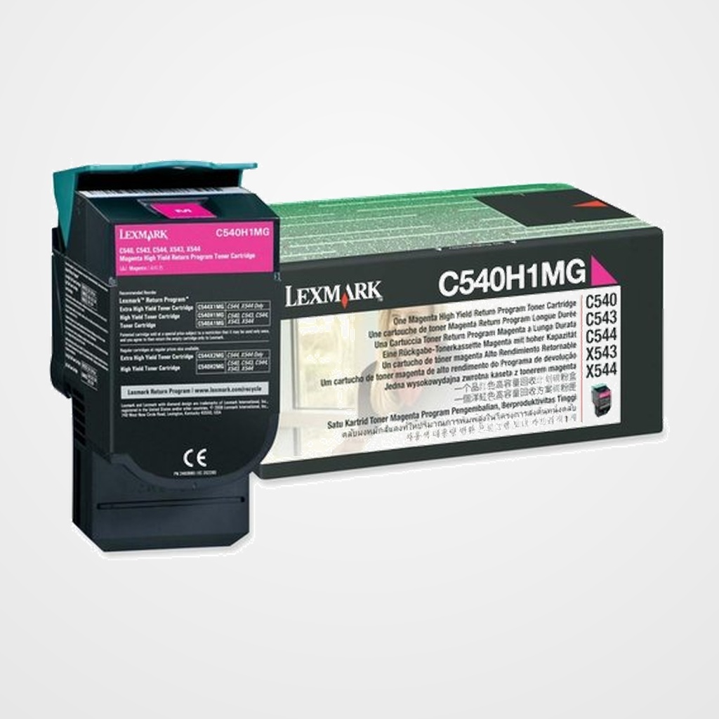 TONER LEXMARK C540H1MG C540/543/544/X543/544 MAGENTA (2.000 PÁG.)