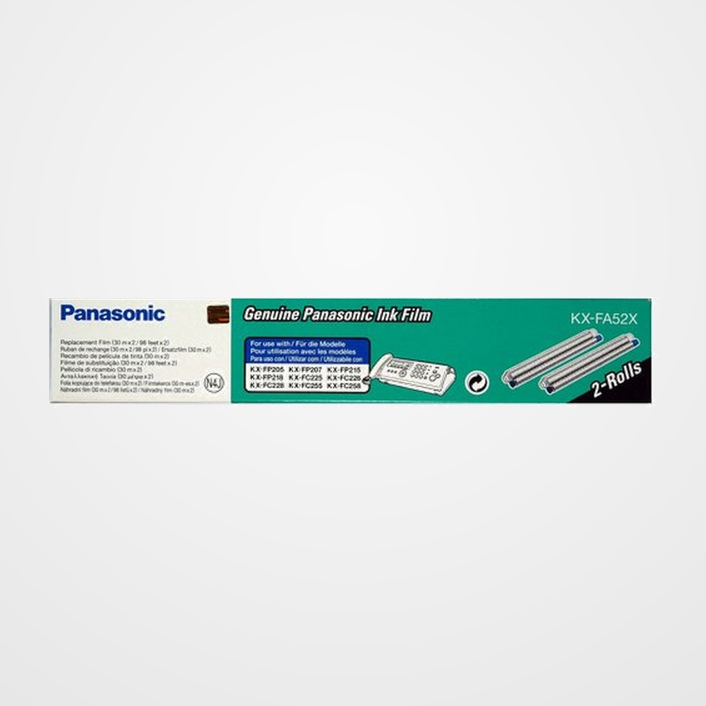 C. FAX PANASONIC KX-FC225/255 KX-FP205/215 película de tinta (2x30m)