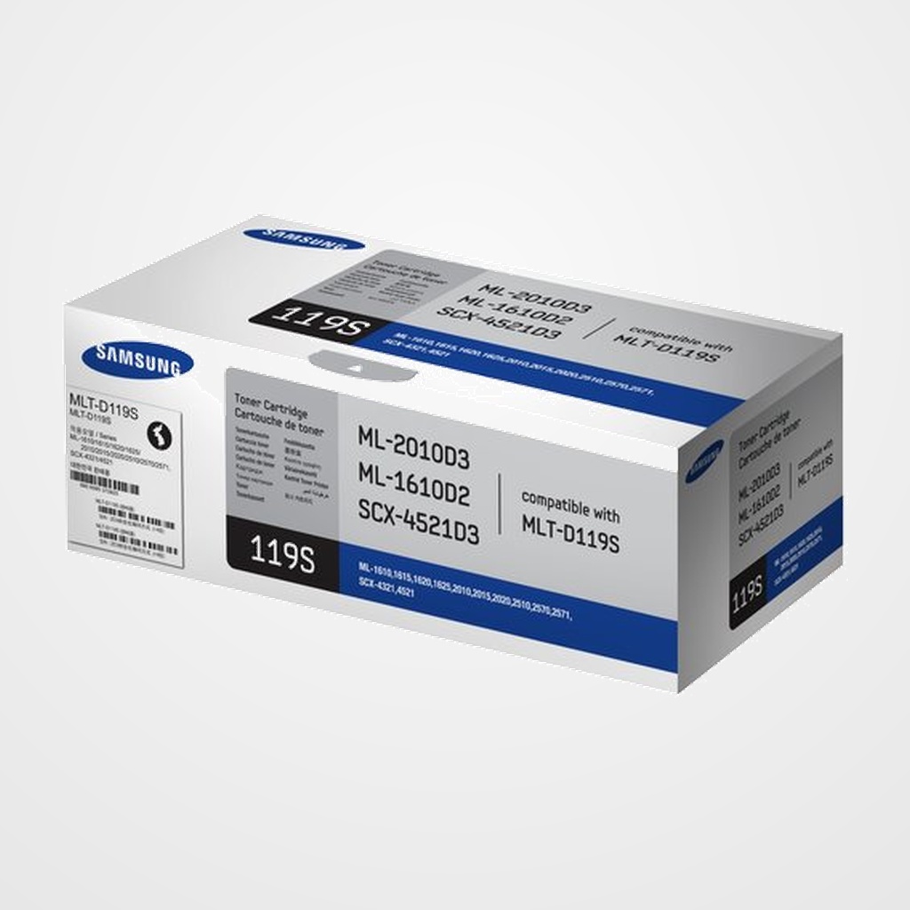 TONER SAMSUNG MLT-D119S/ELS ML-1610/2010/2510/2570/2571N, SCX-4321/4321F NEGRO (2.000 pág)