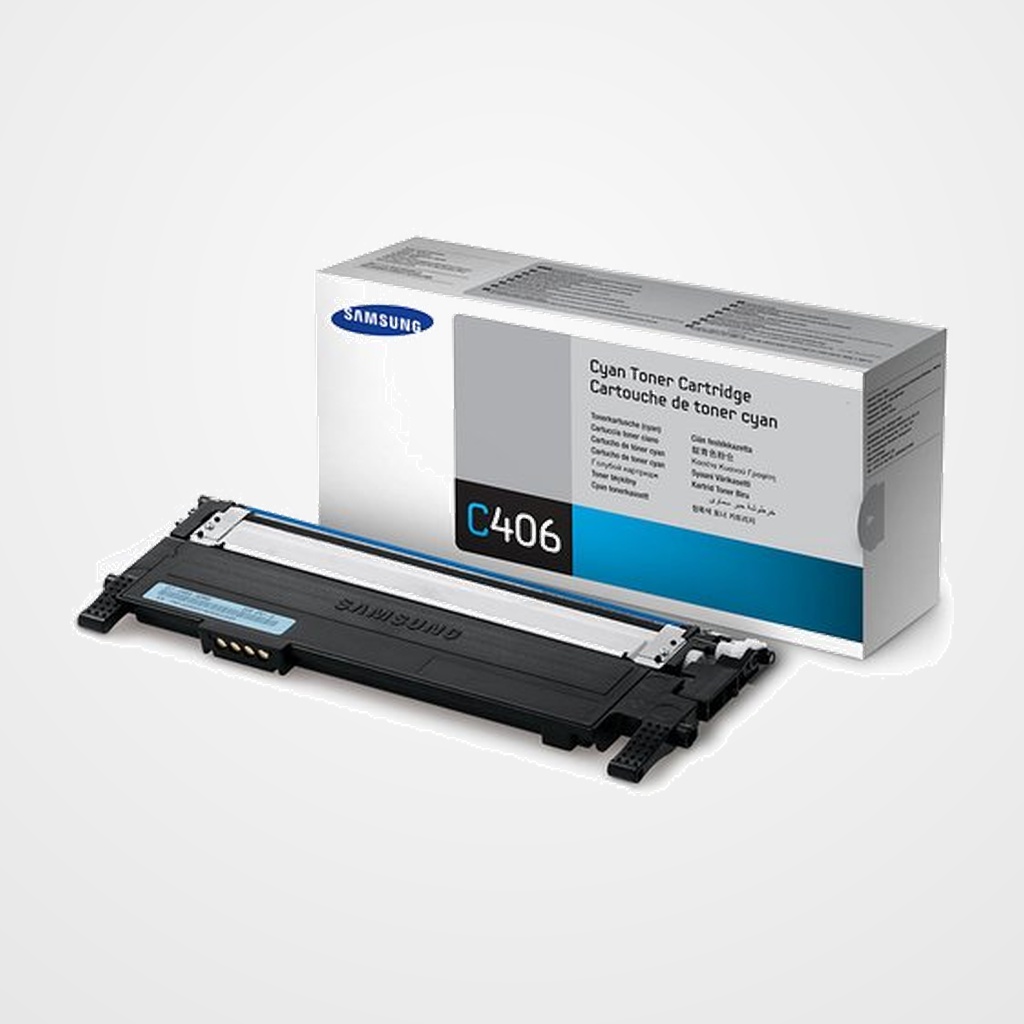 TONER SAMSUNG  CLT-C406S/ELS CLP-360/365/365W, CLX-3300/3305, SL-C410/C410W/C460/C460W/C460FW CIAN (1.000 PÁG.)