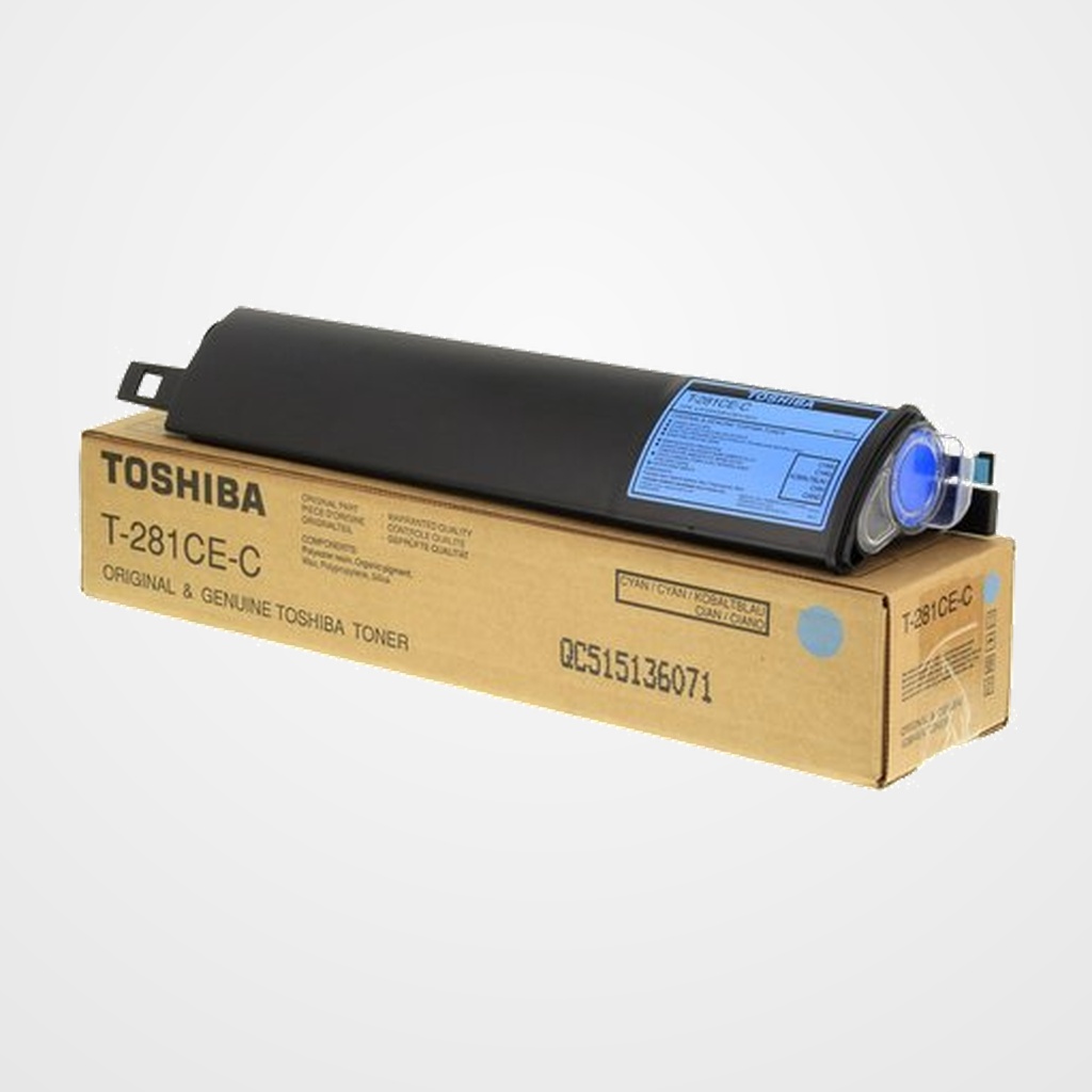 TONER TOSHIBA T-281-CEC CIAN E-STUDIO 281C 351E 451E (10.000 PÁG.)