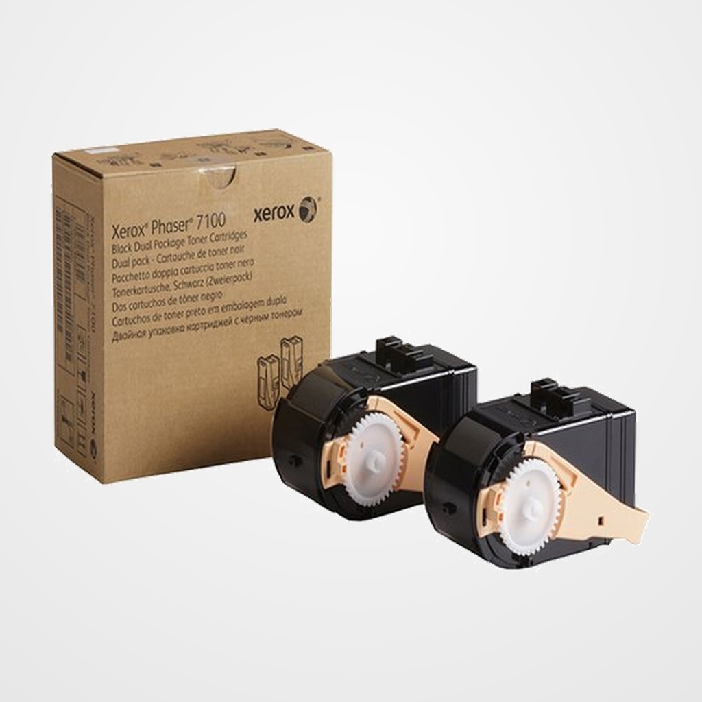 TONER XEROX 106R02605 NEGRO PHASER 7100N/7100DN PACK DE 2 (10.000 PÁG.)