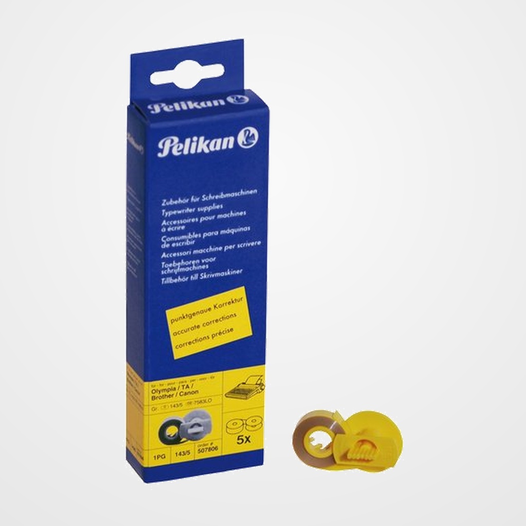 CINTAS MAQUINA Gr.143 CORRECTORA OLYMPIA/BROTHER/TA PACK DE 5