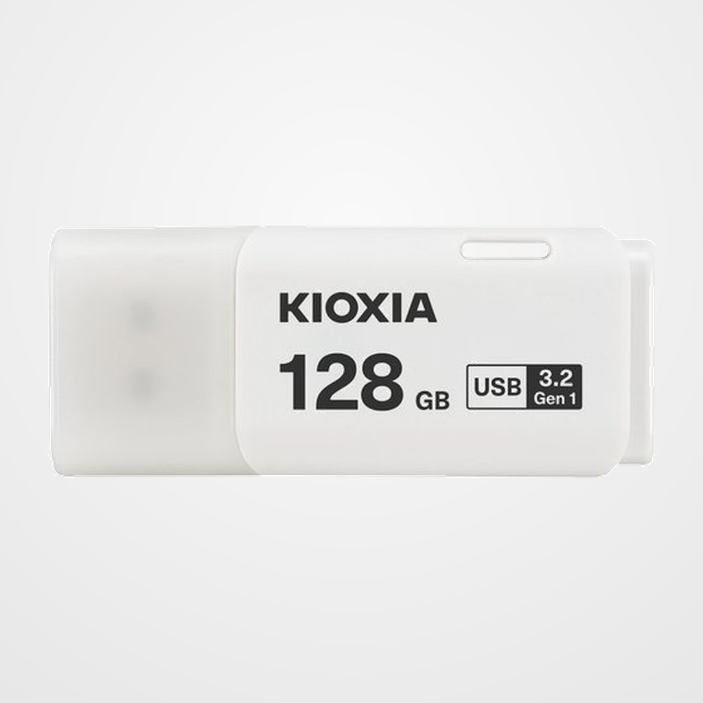 MEMORIA USB 128GB KIOXIA/TOSHIBA TRANSMEMORY U301 3.2 BLANCO (Incluye Canon LPI de 0,24)