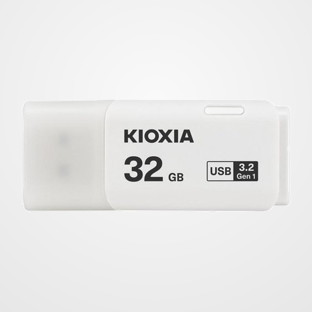 MEMORIA USB 32GB KIOXIA/TOSHIBA TRANSMEMORY U301 3.2 BLANCO (Incluye Canon LPI de 0,24)
