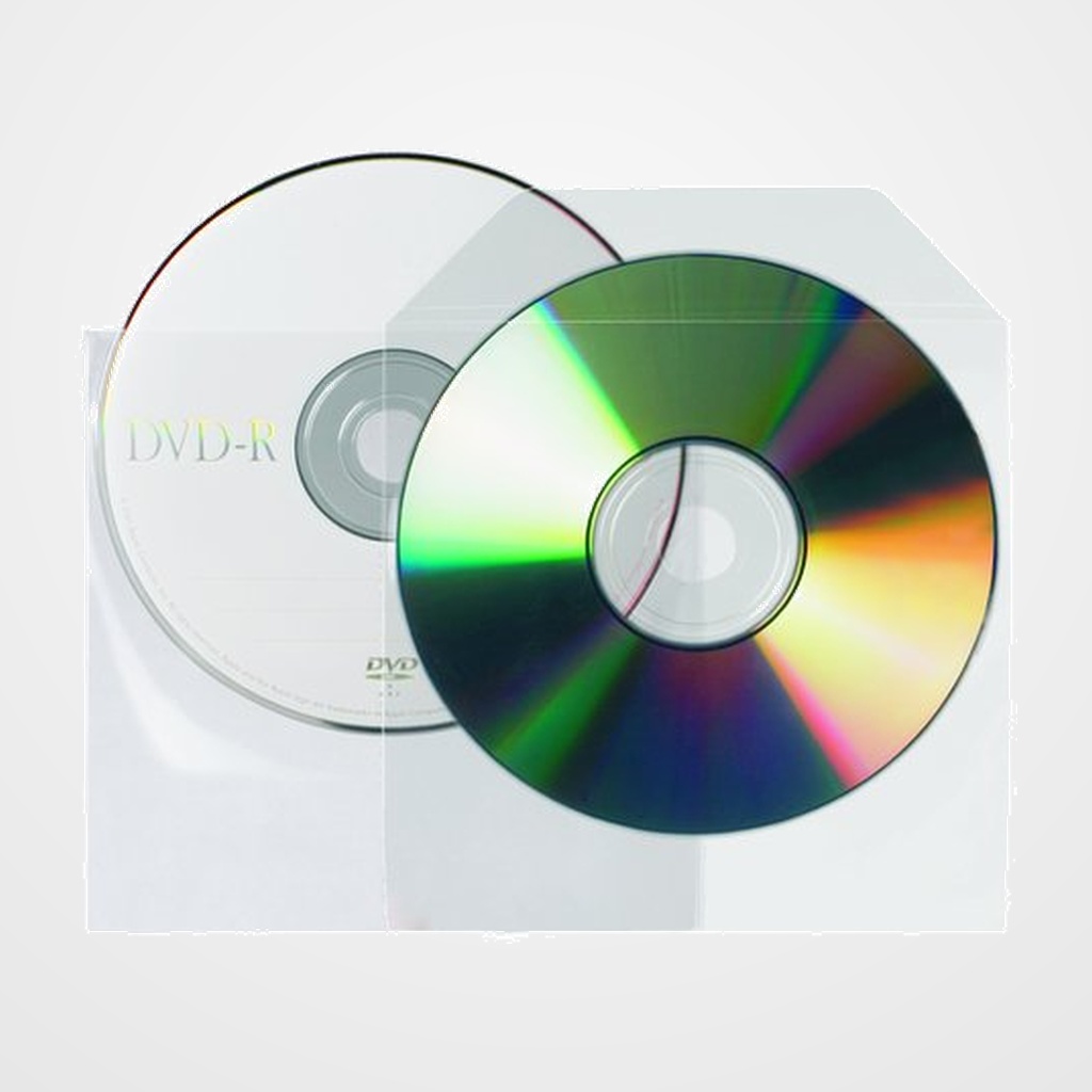 FUNDA CD/DVD 3L PP 125x128 BOLSA DE 100