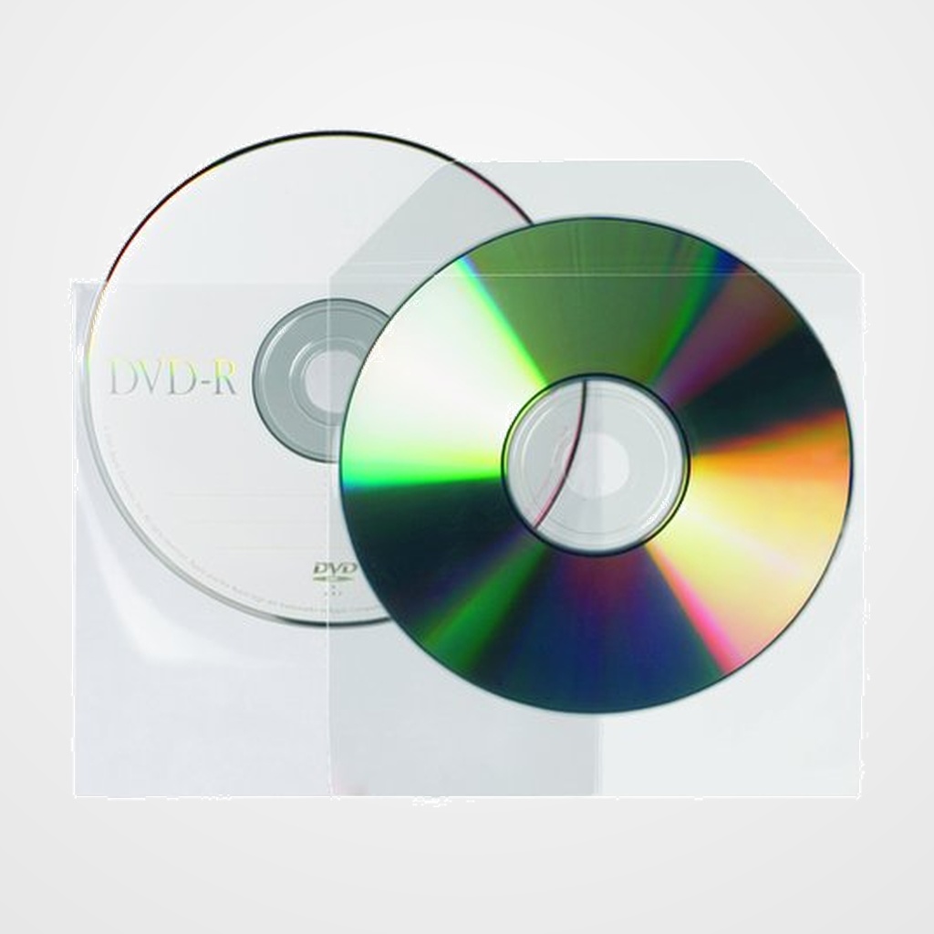 FUNDA CD/DVD 3L PP 125x128 BOLSA DE 25