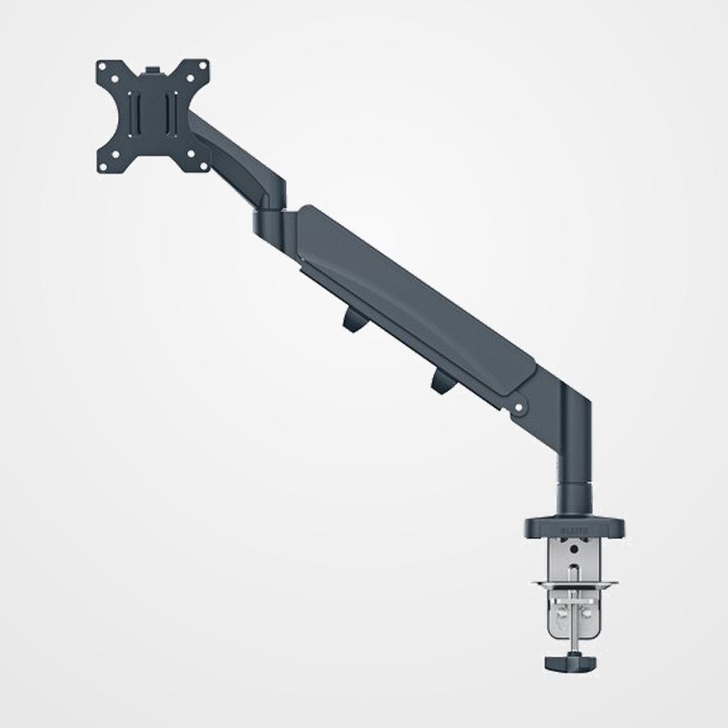 SOPORTE BRAZO MONITOR LEITZ ERGO SPACE SAVING INDIVIDUAL GRIS OSCURO