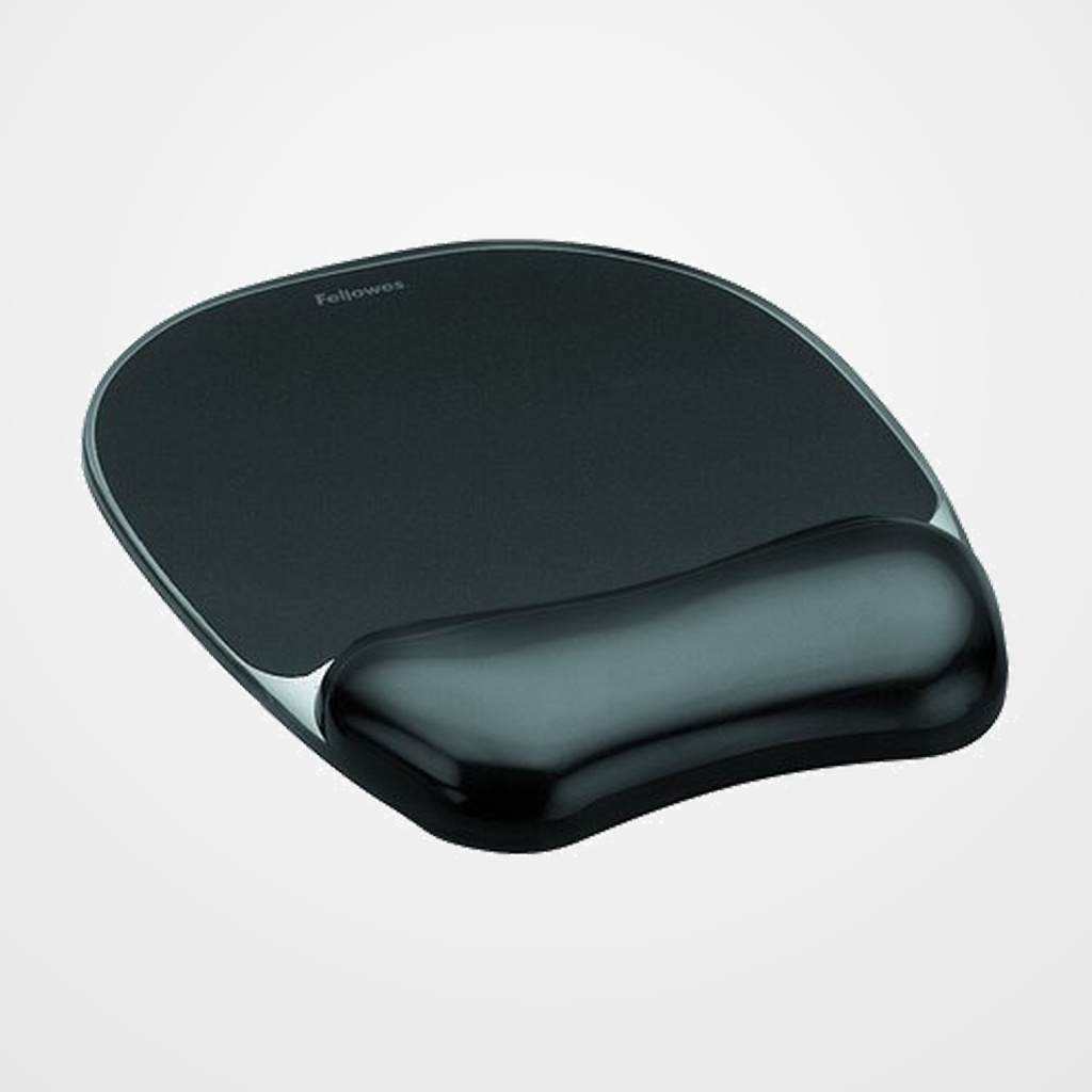 ALFOMBRILLA RATON FELLOWES CON REPOSAMUÑECAS GEL NEGRO