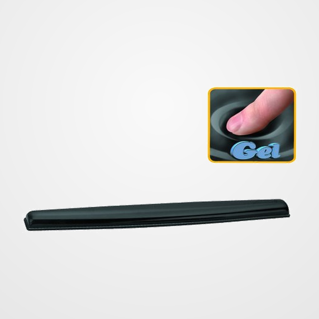 [42101068] REPOSAMUÑECAS FELLOWES TECLADO CRYSTAL GEL NEGRO