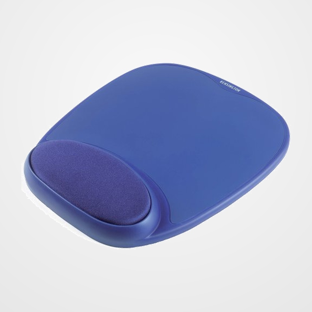 ALFOMBRILLA KENSINGTON C/REPOSAMUÑECAS ESPUMA AZUL