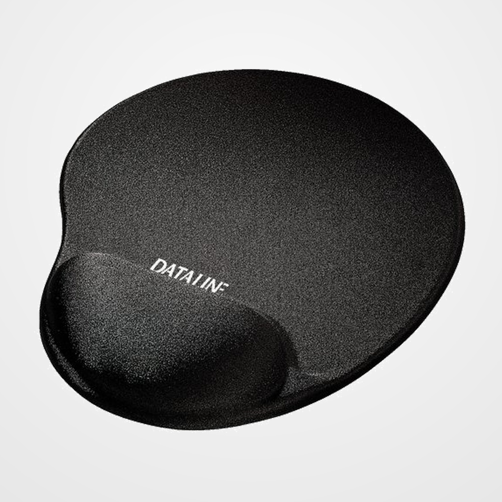 ALFOMBRILLA RATON DATALINE CON REPOSAMUÑECAS GEL NEGRO