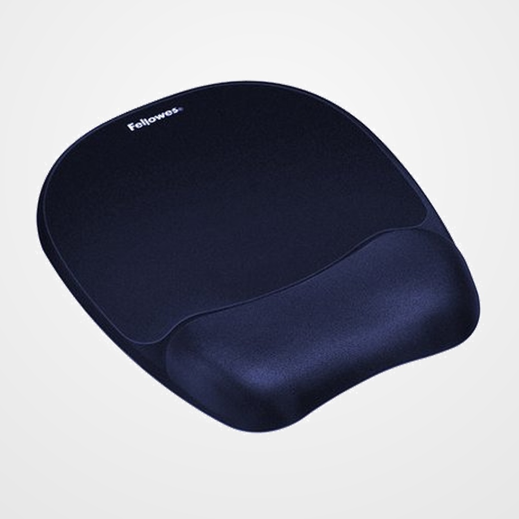 ALFOMBRILLA RATON FELLOWES C/REPOSAMUÑECAS MEMORY FOAM AZUL
