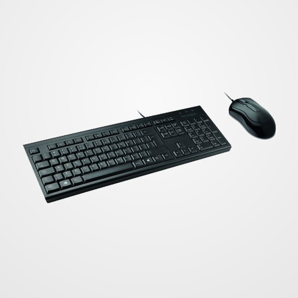 TECLADO Y RATON KENSINGTON KM100 EQ con CABLE NEGRO