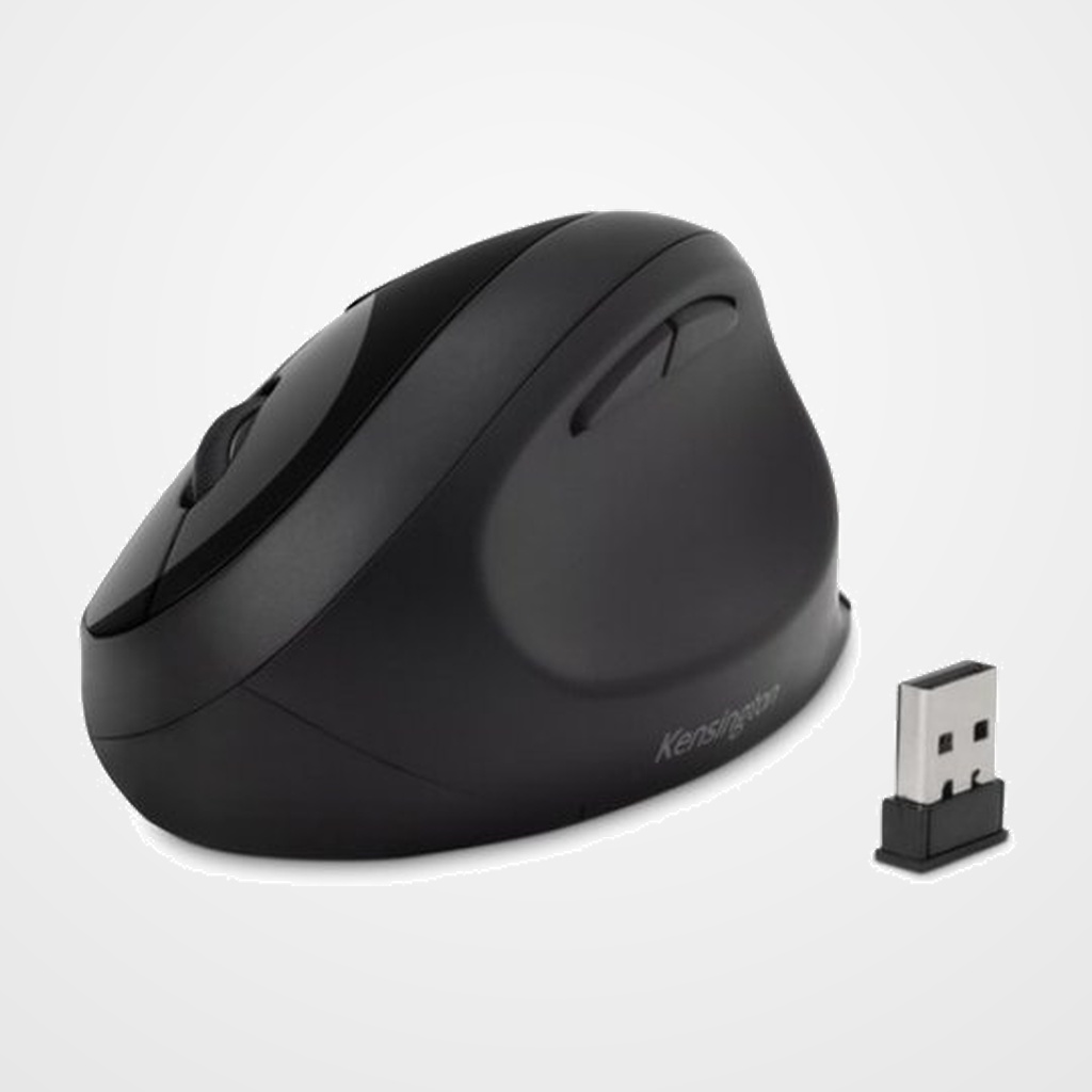 [42501269] RATON KENSINGTON PRO FIT ERGO MEDIANO OPTICO INALAMBRICO NEGRO