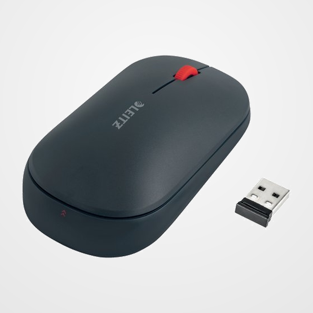 RATON LEITZ OPTICO INALAMBRICO DUAL COSY GRIS