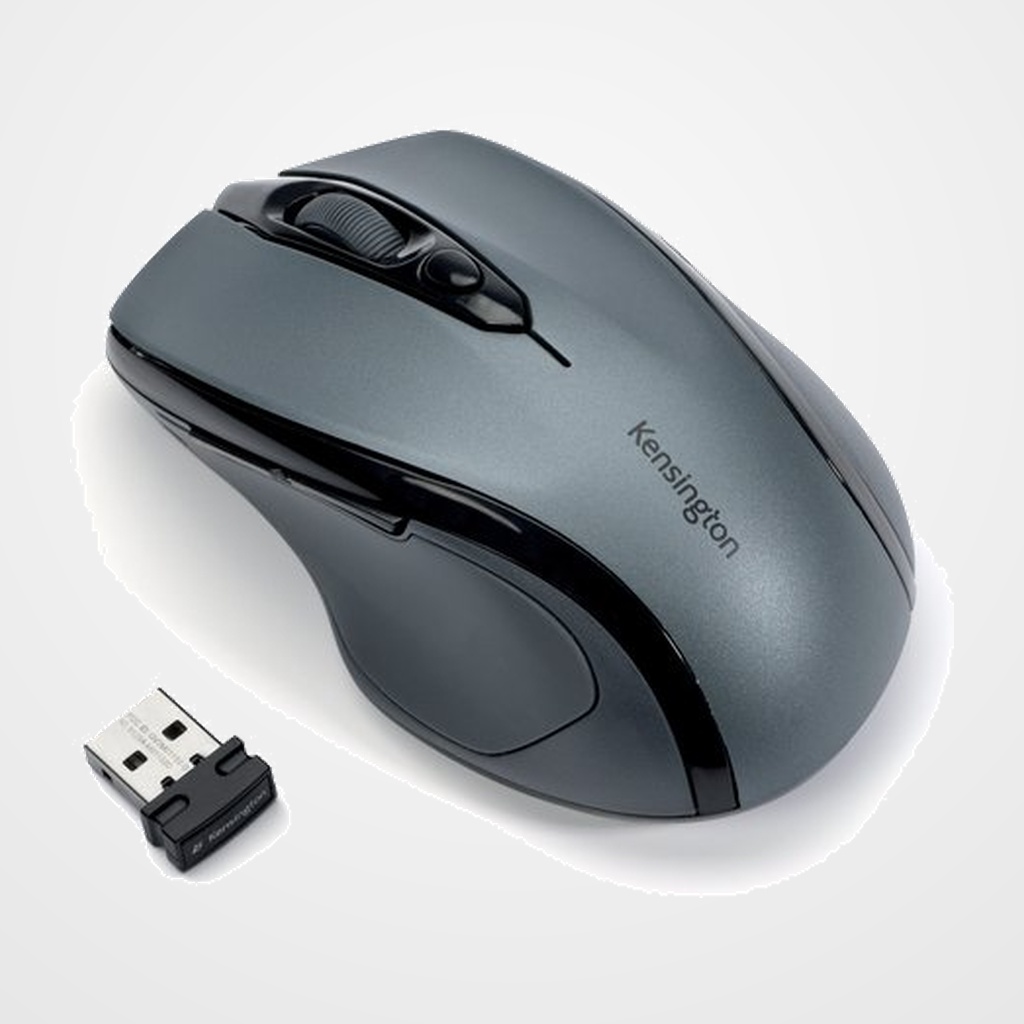 RATON KENSINGTON PRO FIT MEDIANO OPTICO INALAMBRICO GRIS