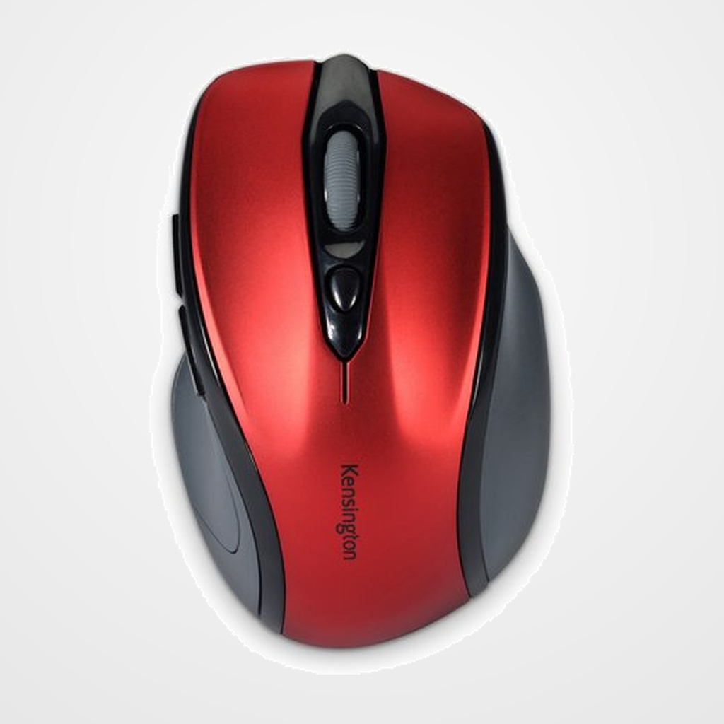 RATON KENSINGTON PRO FIT MEDIANO OPTICO INALAMBRICO ROJO