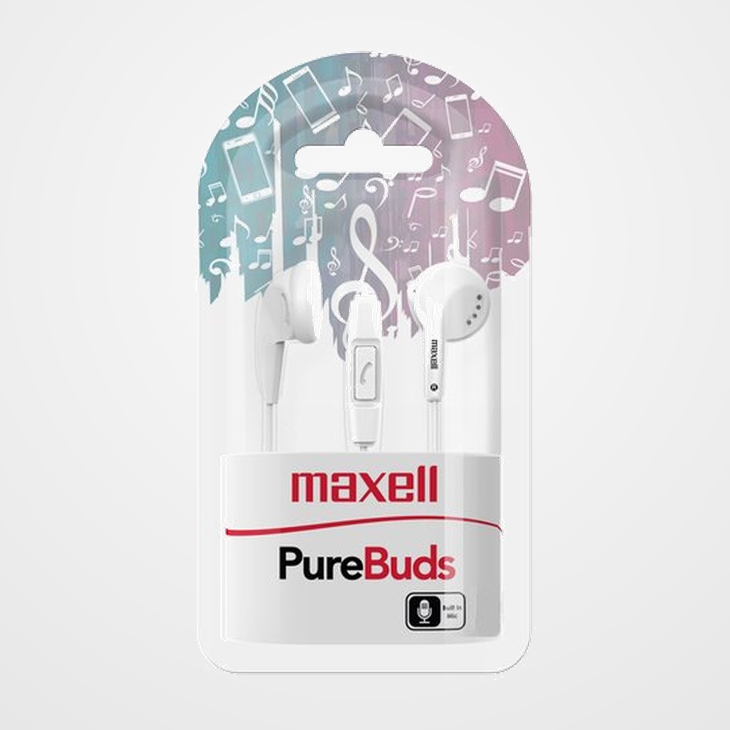 AURICULARES MAXELL DE BOTON BLANCO M671