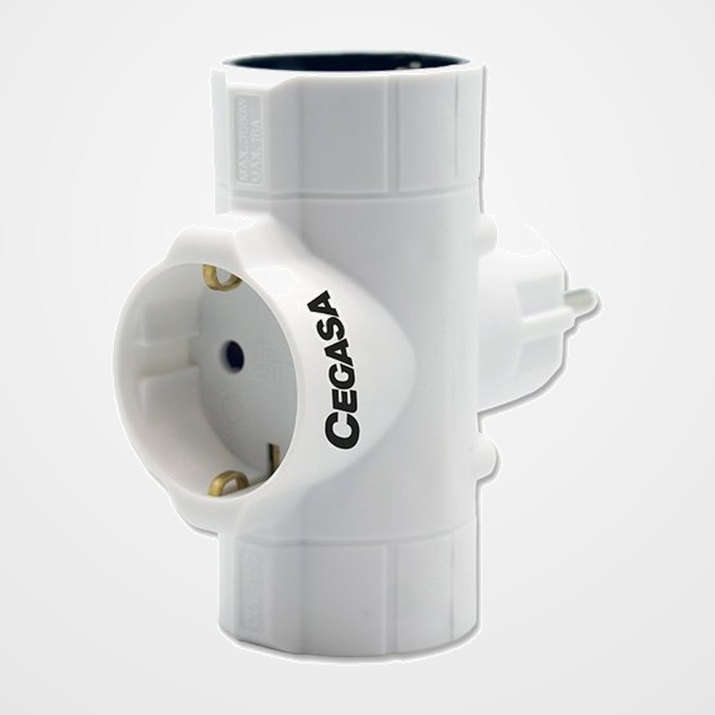 ENCHUFE ADAPTADOR CEGASA 3 TOMAS SCHUKO