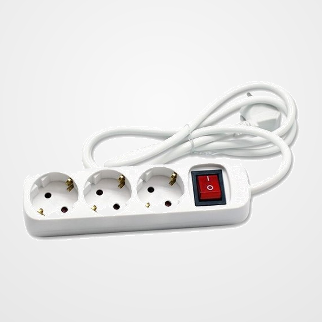 ENCHUFE PROTECTOR CEGASA 3 SALIDAS (REGLETA) CABLE 1,4 METROS