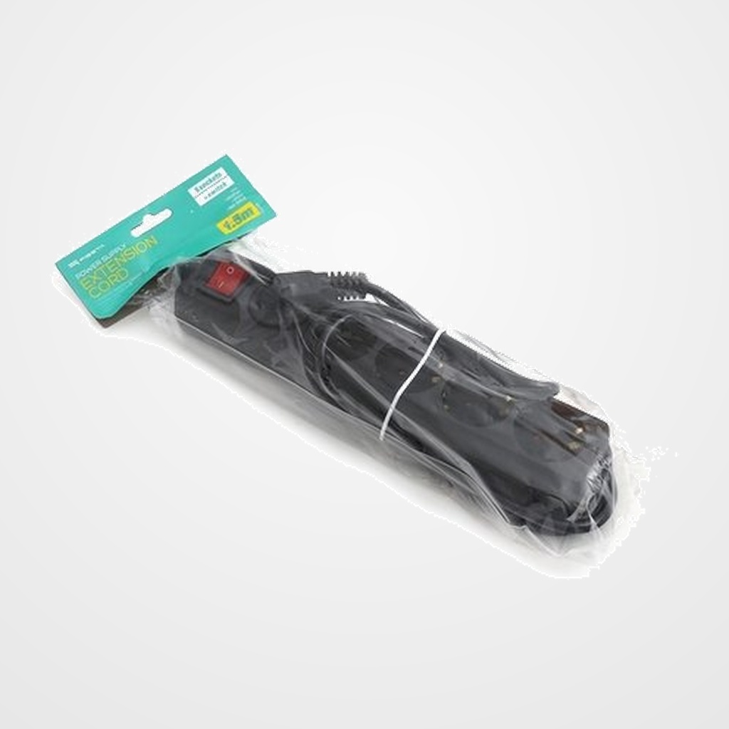 ENCHUFE PROTECTOR 5 SALIDAS (REGLETA) FIESTA CABLE 1,5 METROS