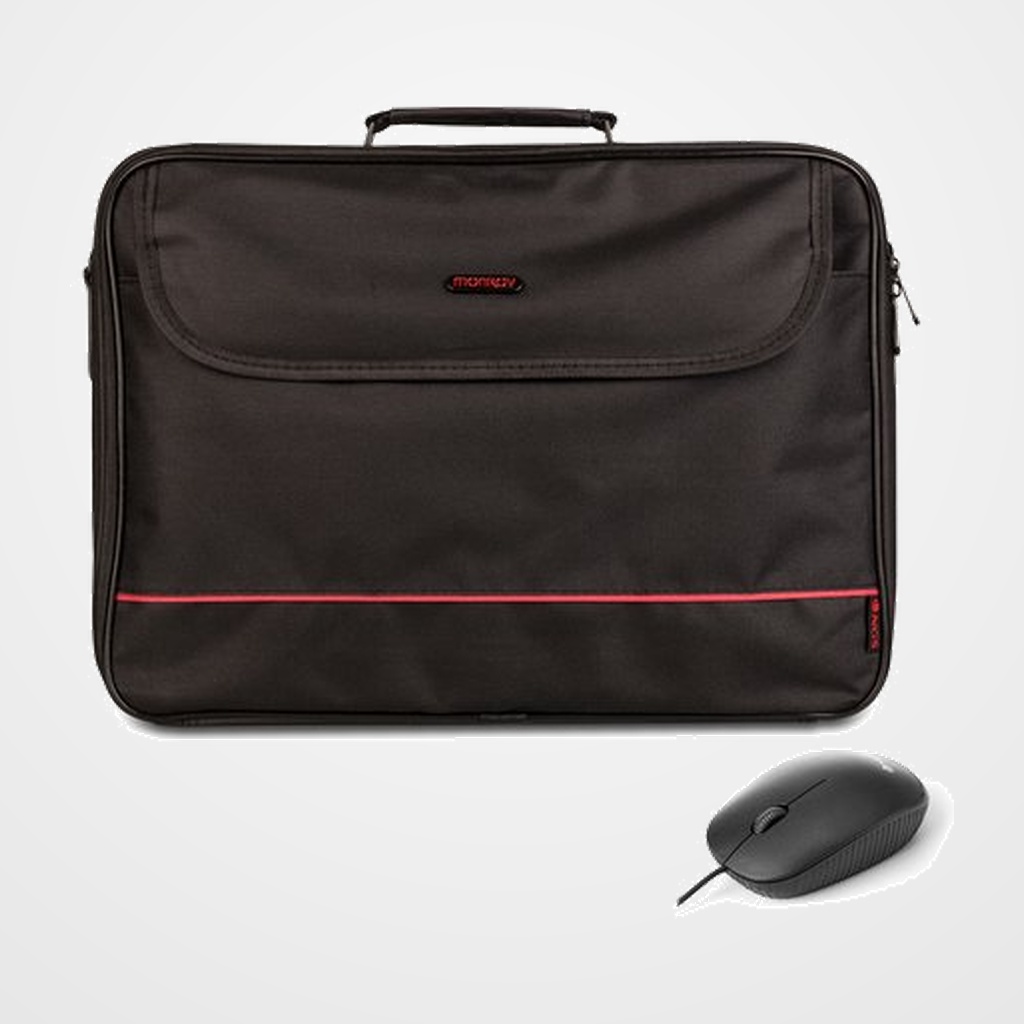 MALETIN PORTATIL MONRAY BUREAU 16  CON RATON NEGRO