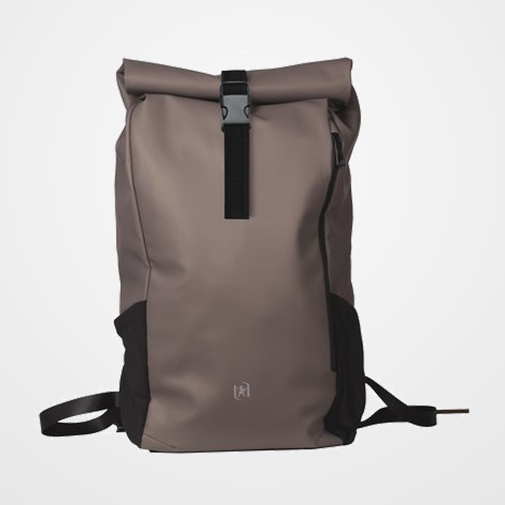 MOCHILA OXFORD IDENTITY ROLL TOP OXFBAG 15  CON CIERRE ENRROLLABLE MARRON