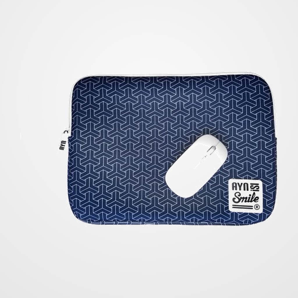 FUNDA PORTATIL SMILE SLEEVE NEOPRENO 13  KIMONO KUMIKIKKOU CON RATON INALAMBRICO