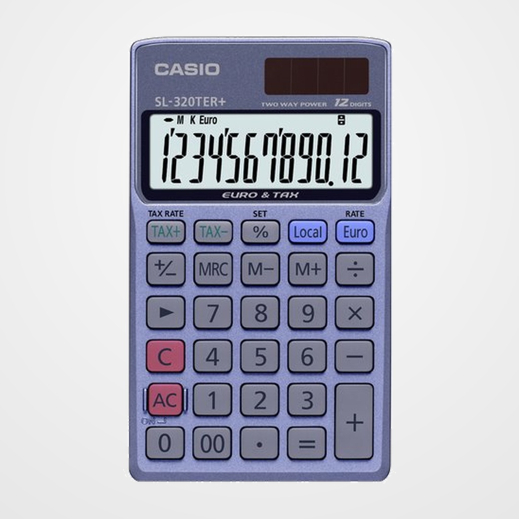 CALCULADORA de BOLSILLO CASIO 12 DIGITOS SL-320 TER
