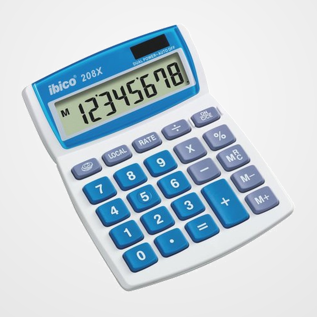 [15401267] CALCULADORA SOBREMESA IBICO  8 DIGITOS 208X