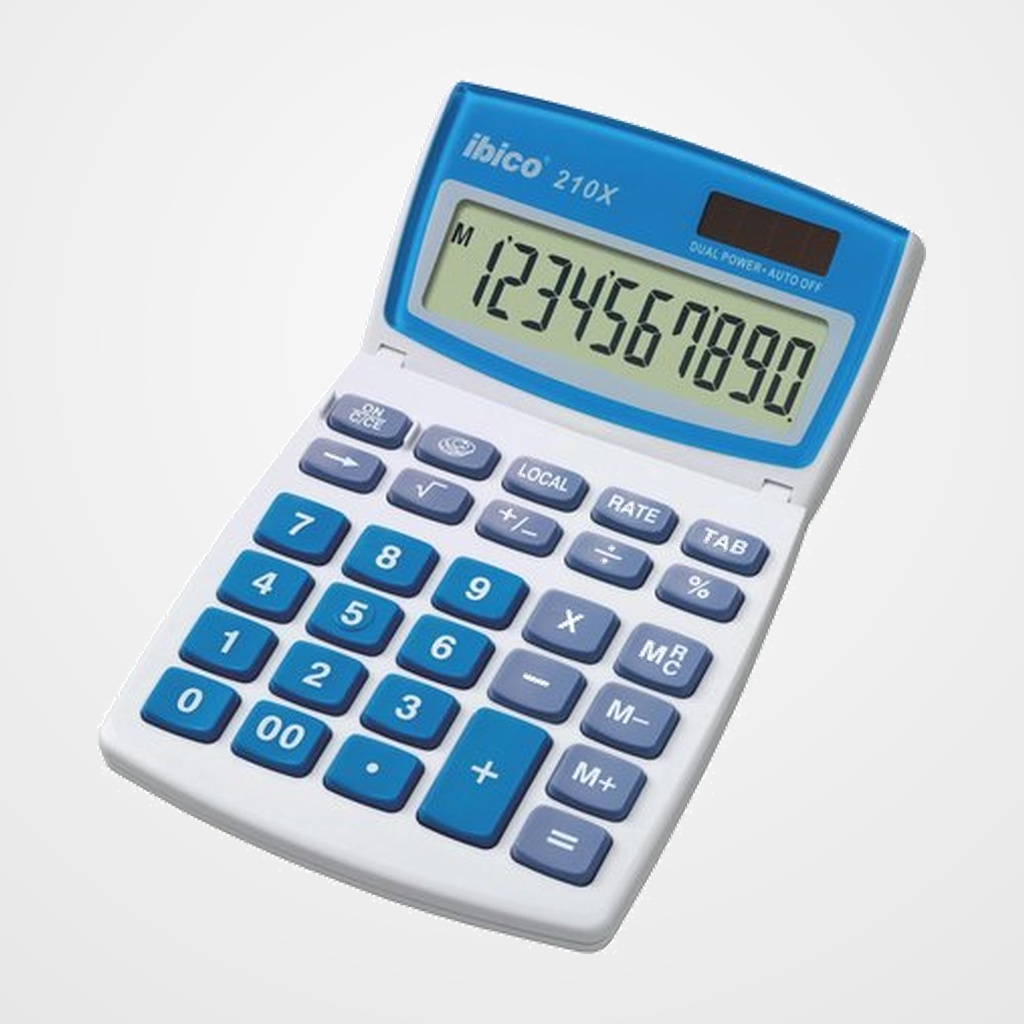 CALCULADORA SOBREMESA IBICO 10 DIGITOS 210X