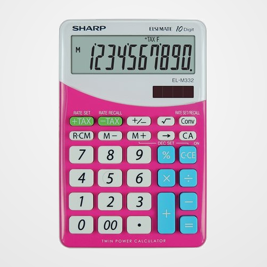 CALCULADORA SOBREMESA SHARP 10 DIGITOS EL-M332 ROSA
