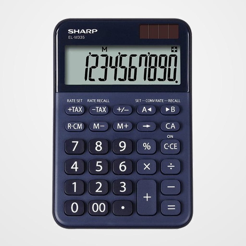[15401539] CALCULADORA SOBREMESA SHARP 10 DIGITOS EL-M335BBL AZUL
