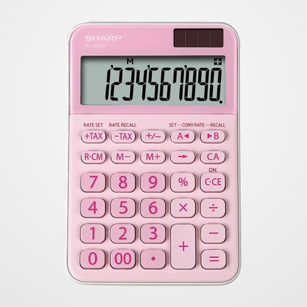 [15401541] CALCULADORA SOBREMESA SHARP 10 DIGITOS EL-M335BPK ROSA