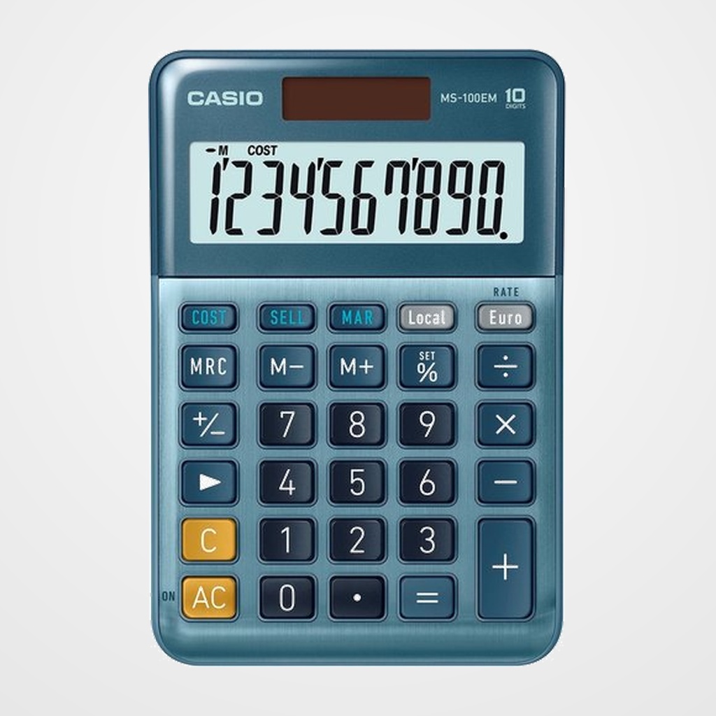 CALCULADORA SOBREMESA CASIO 10 DIGITOS MS-100 TER