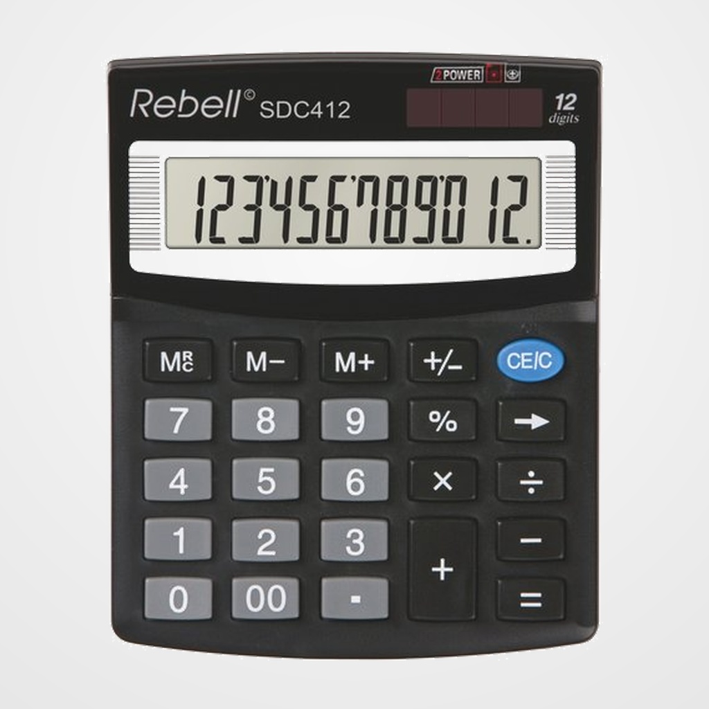 CALCULADORA SOBREMESA REBELL 12 DIGITOS SDC412