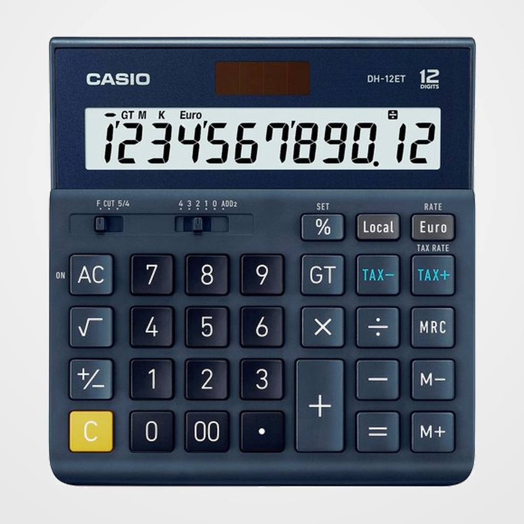 CALCULADORA SOBREMESA CASIO 12 DIGITOS DH-12 ET