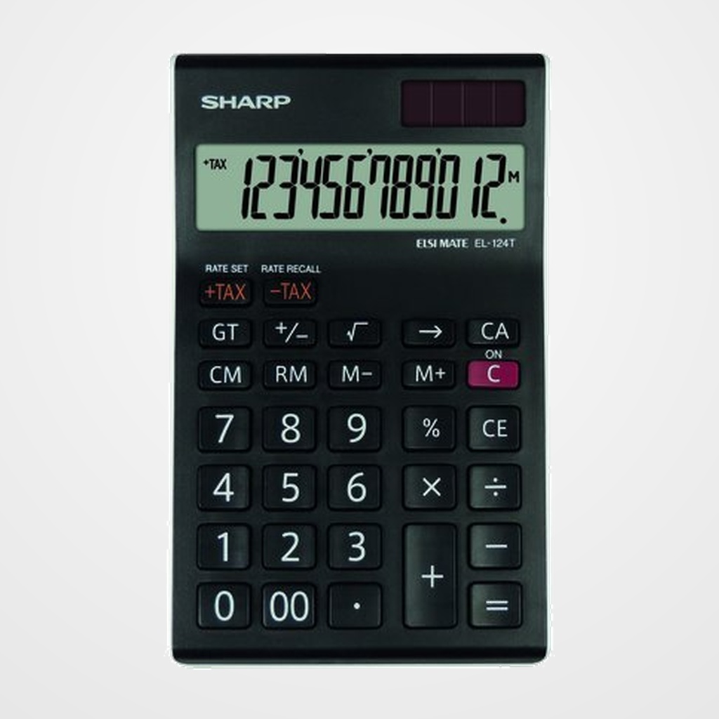 CALCULADORA SOBREMESA SHARP 12 DIGITOS EL-124T