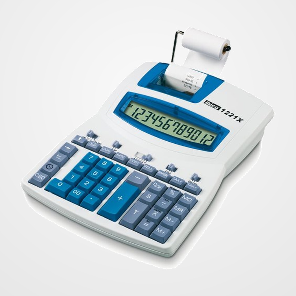 CALCULADORA IMPRESORA IBICO 12 DIGITOS 1221X