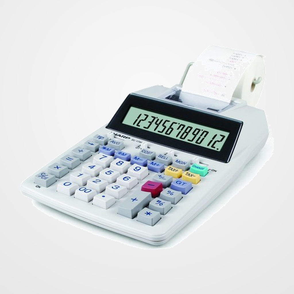 CALCULADORA IMPRESORA SHARP 12 DIGITOS EL-1750V