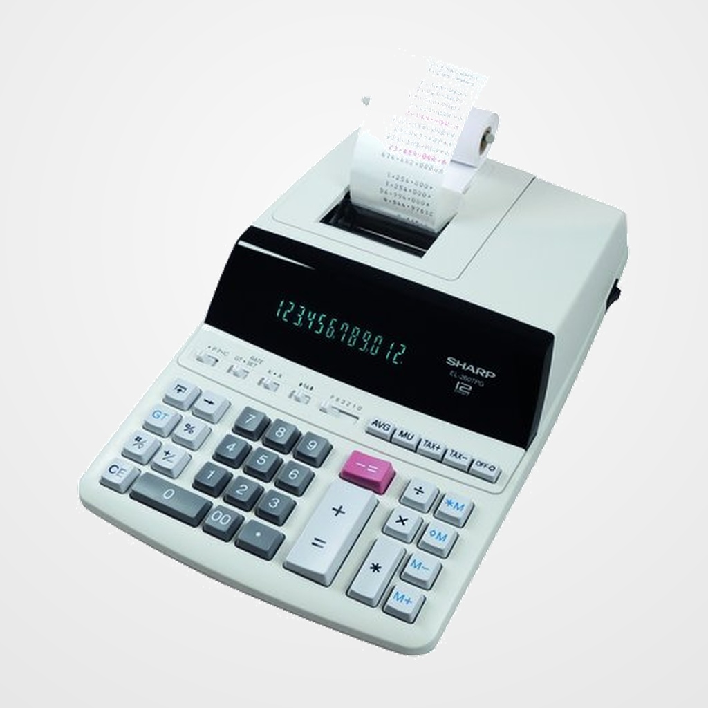 CALCULADORA IMPRESORA SHARP 12 DIGITOS EL-2607V