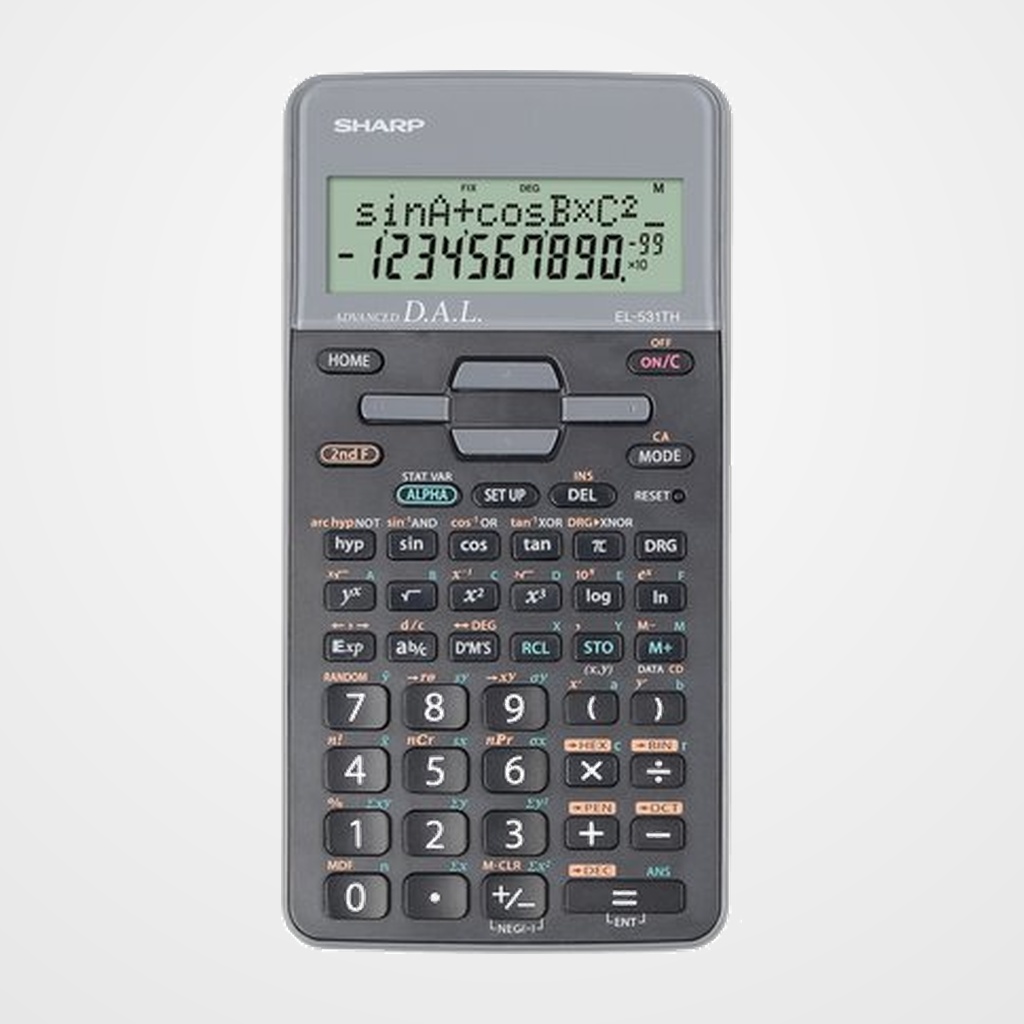 CALCULADORA CIENTIFICA SHARP 10 DIGITOS EL-531TH GRIS (2 líneas)