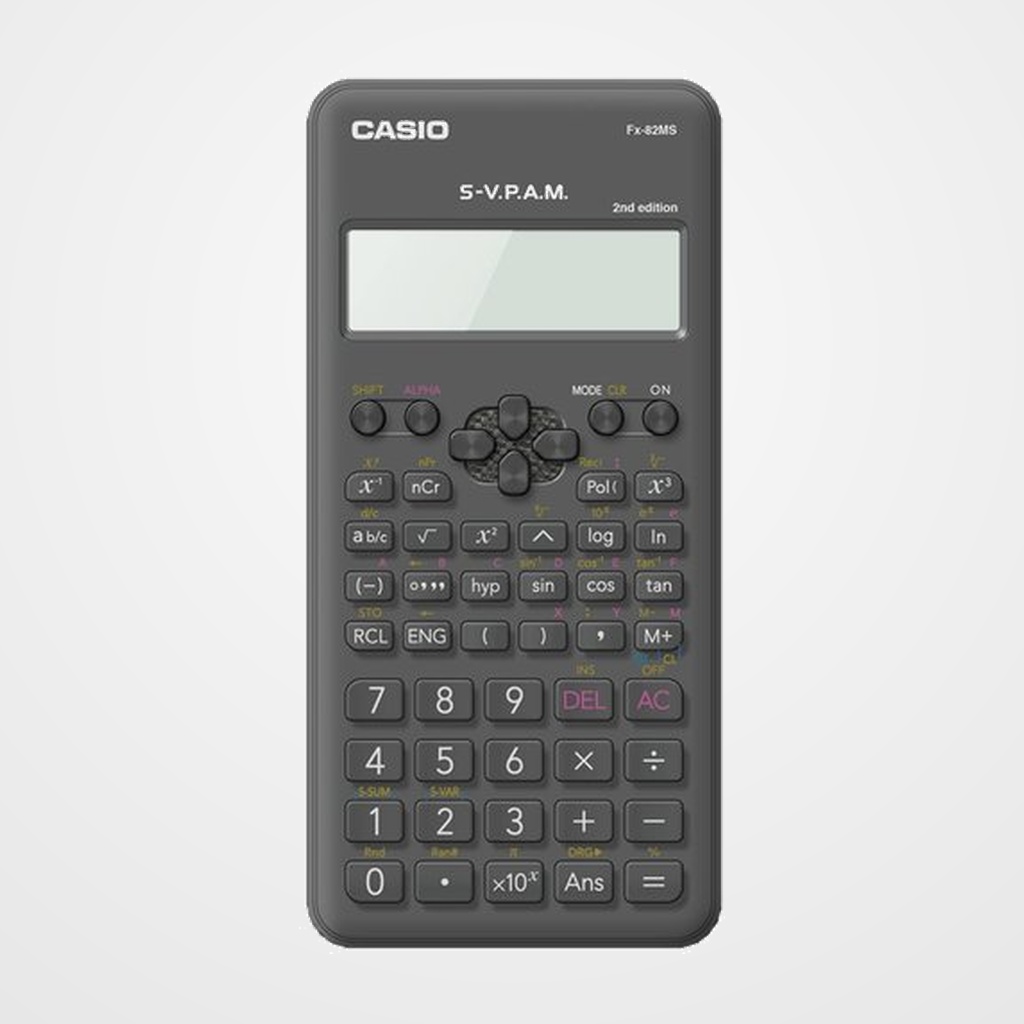 CALCULADORA CIENTIFICA CASIO 10+2 DIGITOS FX-82 MS-2 (2 líneas)