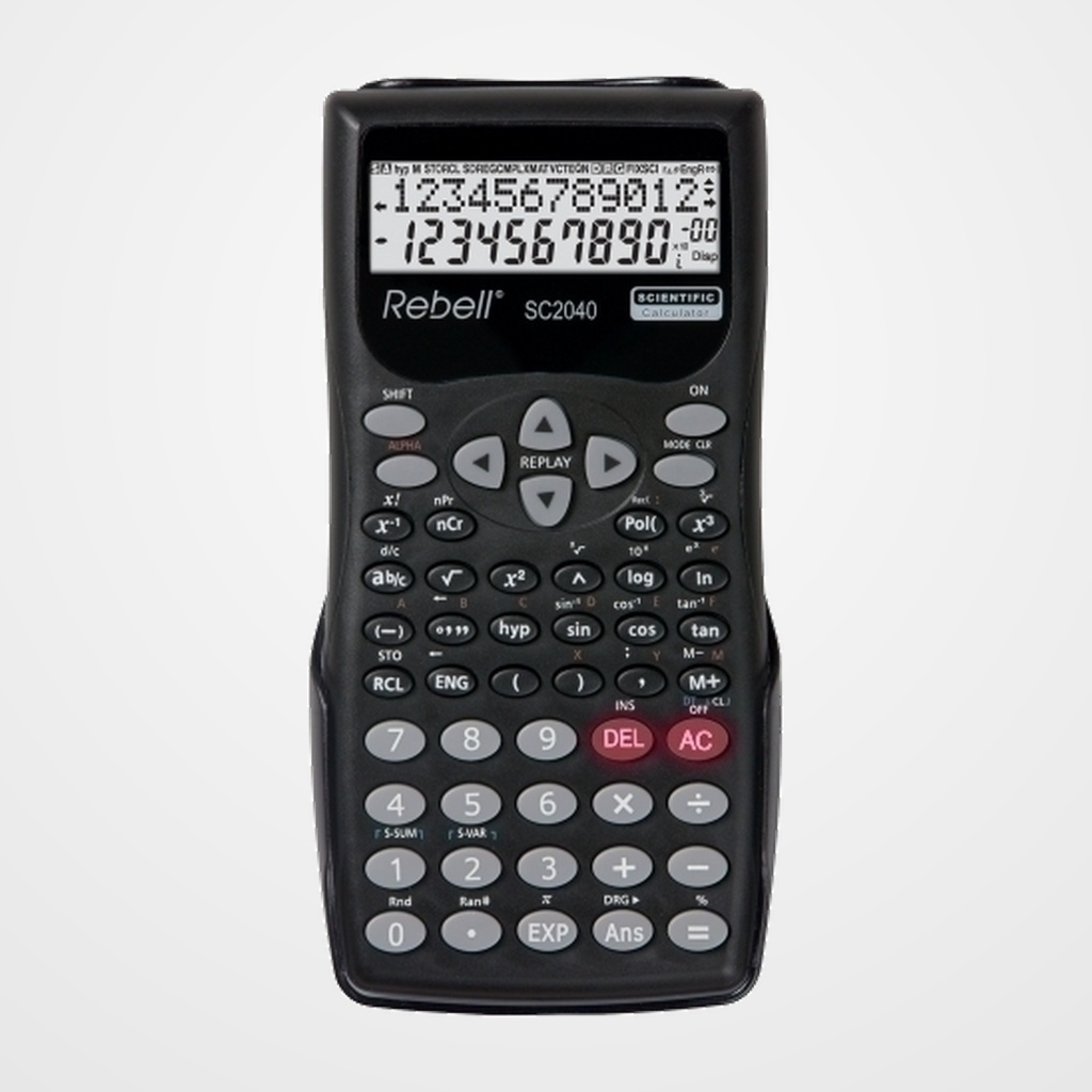 CALCULADORA CIENTIFICA REBELL 12 DIGITOS SC2040 (2 lineas)