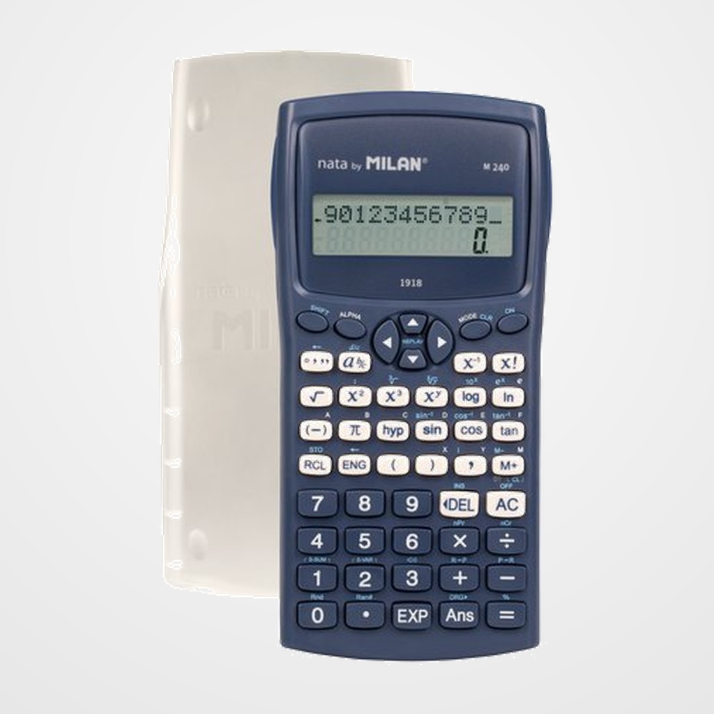 CALCULADORA CIENTIFICA MILAN 10+2 DIGITOS M240 1918 AZUL