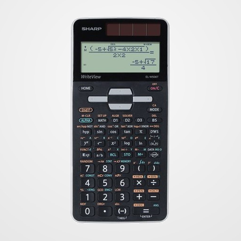 CALCULADORA CIENTIFICA SHARP 16 DIGITOS EL-W506T (matriz de puntos)