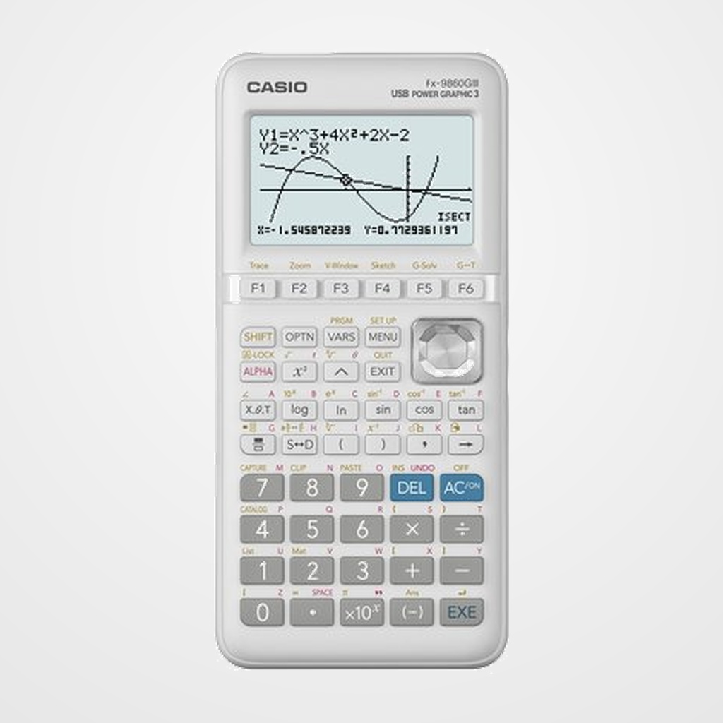 CALCULADORA GRAFICA CASIO FX-9860 GIII (64x128 puntos) 8 líneas de 21 caract.