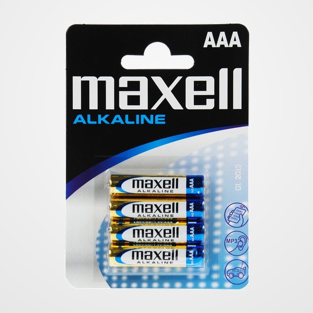 PILAS ALCALINA MAXELL LR03 BLISTER DE 4 (M004)