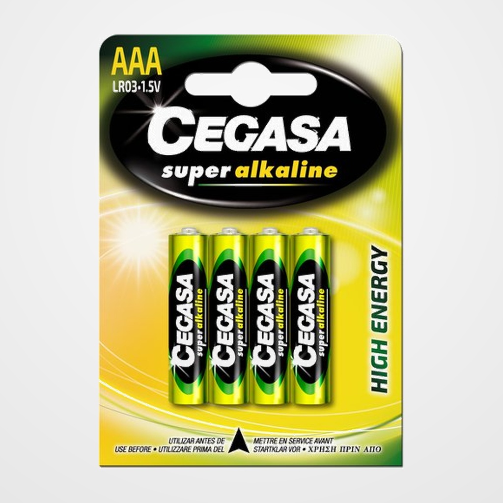 PILAS CEGASA ALCALINA LR03 BLISTER DE 4